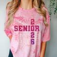 Senior 2026 Class Of 2026 Graduation 2026 Pink Girl Women Comfort Color Blast T-Shirt Clay