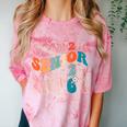 Senior 2026 Class Of 2026 Retro Groovy Graduation Grad Women Comfort Color Blast T-Shirt Clay