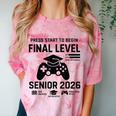 Senior 2026 Final Level Gamer Graduation 2026 Comfort Color Blast T-Shirt Clay