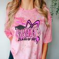 Senior 2027 Class Of 2027 Coquette Girl Pink Graduation 2027 Comfort Color Blast T-Shirt Clay
