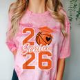 Senior Basketball Class Of 2026 Crew Basketball Graduation Comfort Color Blast T-Shirt Clay