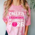 Senior Cheerleader Grandma Cheer Class Of 2026 Graduation Comfort Color Blast T-Shirt Clay
