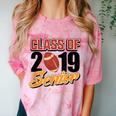Senior Class Of 2019 Tshirt Graduation Students Football Comfort Color Blast T-Shirt Clay