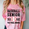 Senior Class Of 2025 Baseball Senior Night Graduation Party Comfort Color Blast T-Shirt Clay