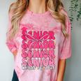 Senior Class Of 2026 Pink Coquette Bow Graduation 2026 Comfort Color Blast T-Shirt Clay