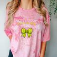 Senior Class Of 2026 Tennis Coquette Bow Graduation Premium Comfort Color Blast T-Shirt Clay