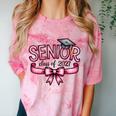Senior Class Of 2027 Coquette Pink Bow Graduation 2027 Women Comfort Color Blast T-Shirt Clay