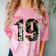 Senior Floral Class Of 2019 Shirt Graduation Idea Comfort Color Blast T-Shirt Clay