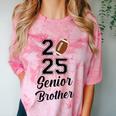 Senior Football Brother Class Of 2025 Graduation Graduate Comfort Color Blast T-Shirt Clay
