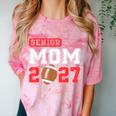 Senior Football Mom 2027 Team Class Of 2027 Graduation Mom Comfort Color Blast T-Shirt Clay