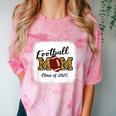 Senior Football Mom Class Of 2025 Graduation Graduate Comfort Color Blast T-Shirt Clay