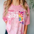 Senior Graduation Class Of 2023 Aunt Senior Tie Dye Comfort Color Blast T-Shirt Clay