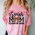 Senior Mom Class Of 2026 Graduation Leopard Coquette Bow Comfort Color Blast T-Shirt Clay