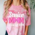 Senior Mom Class Of 2026 Pink Coquette Bow Graduation Comfort Color Blast T-Shirt Clay