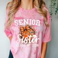 Senior Sister Class Of 2026 Coquette Basketball Graduation Comfort Color Blast T-Shirt Clay