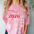 Senior Sister Class Of 2026 Proud Big Sis Graduation Family Comfort Color Blast T-Shirt Clay