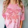 Senior Twenty Twenty-Six Coquette Graduation Class Of 2026 Comfort Color Blast T-Shirt Clay