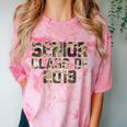 Seniors 2019 Class TShirt Camo Print T-Shirt Graduation Gift Comfort Color Blast T-Shirt Clay