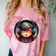 Serene Music Enthusiast With Headphones Introvert Cute Boy Comfort Color Blast T-Shirt Clay