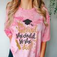 She Believed She Could So She Did Graduation Shirt Comfort Color Blast T-Shirt Clay
