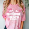 Sheepadoodle Fur Parent Sheeppoo Lover Dog Owner Introvert Comfort Color Blast T-Shirt Clay