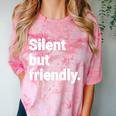 Silent But Friendly Kind Hearted Introvert Comfort Color Blast T-Shirt Clay