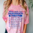 Silent Girls Are Dangerous T For Quiet Introvert Girl Comfort Color Blast T-Shirt Clay