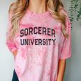 Silly Anti Social SORCERER UNIVERSITY Introvert Stay Away Comfort Color Blast T-Shirt Clay