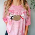 Sloth Graduation Shirt I Did It Diploma Grad Comfort Color Blast T-Shirt Clay