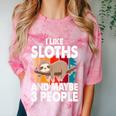 Sloth For Sloth Lover Men Women Kids Introvert Comfort Color Blast T-Shirt Clay Sloth For Sloth Lover Men Women Kids Introvert Comfort Color Blast T-Shirt Clay