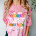 So Long 5th Grade Graduation Middle School Here I Come Kids Comfort Color Blast T-Shirt Clay