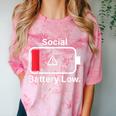 Social Battery Low Anti-Social Introvert Comfort Color Blast T-Shirt Clay Social Battery Low Anti-Social Introvert Comfort Color Blast T-Shirt Clay