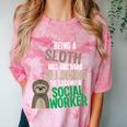 Social Work Student Masters Degree Graduation Comfort Color Blast T-Shirt Clay