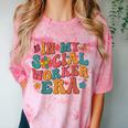 In My Social Worker Era Cute Social Worker Graduation MSW Comfort Color Blast T-Shirt Clay