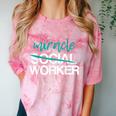 Social Worker Work Month MSW Graduation Masters Comfort Color Blast T-Shirt Clay