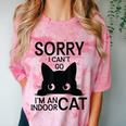 Sorry I Can't Go I'm An Indoor Cat Introvert Cats Comfort Color Blast T-Shirt Clay Sorry I Can't Go I'm An Indoor Cat Introvert Cats Comfort Color Blast T-Shirt Clay