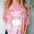 Sorry I Can’t Go I’m An Indoor Cat Introvert Cat Comfort Color Blast T-Shirt Clay
