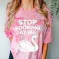 Stop Looking At Me Swan Introvert Humor Comfort Color Blast T-Shirt Clay Stop Looking At Me Swan Introvert Humor Comfort Color Blast T-Shirt Clay