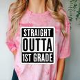 Straight Outta 1st Grade First Graduate Graduation Student Comfort Color Blast T-Shirt Clay