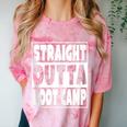 Straight Outta Boot Camp Military Basic Training Graduation Comfort Color Blast T-Shirt Clay