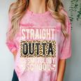 Straight Outta Cosmetology School Leopard Graduation Comfort Color Blast T-Shirt Clay