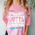 Straight Outta Junior High School Graduation Class Of 2022 Comfort Color Blast T-Shirt Clay
