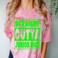 Straight Outta Junior High School Graduation T-Shirt Comfort Color Blast T-Shirt Clay