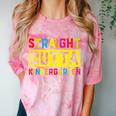 Straight Outta Kindergarten TShirt Graduation Kid Comfort Color Blast T-Shirt Clay