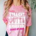 Straight Outta Nursing School Class Of 2018 Graduation Comfort Color Blast T-Shirt Clay