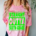 Straight Outta Sixth Grade Graduation Class Comfort Color Blast T-Shirt Clay