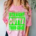 Straight Outta Third Grade Graduation Class Comfort Color Blast T-Shirt Clay