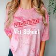 Straight Outta Vet School Graduation Veternarians I Survived Comfort Color Blast T-Shirt Clay