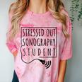 Stressed Sonography Student Ultrasound Tech Graduation Comfort Color Blast T-Shirt Clay