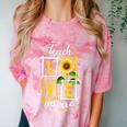 Sunflower Teach Love Inspire Cool Graduation Teacher School Comfort Color Blast T-Shirt Clay